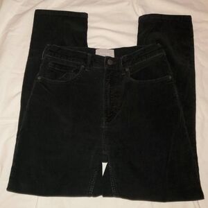 Everlane Corduroy Black Baby Cord Highrise Straight Leg Pants Size 28